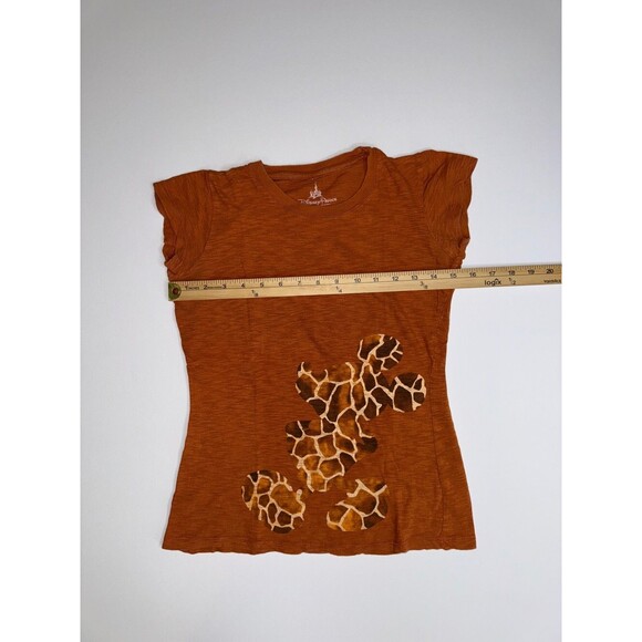 Disney Parks Giraffe Print Mickey Short Sleeve T-Shirt Small Animal Kingdom - Picture 5 of 6